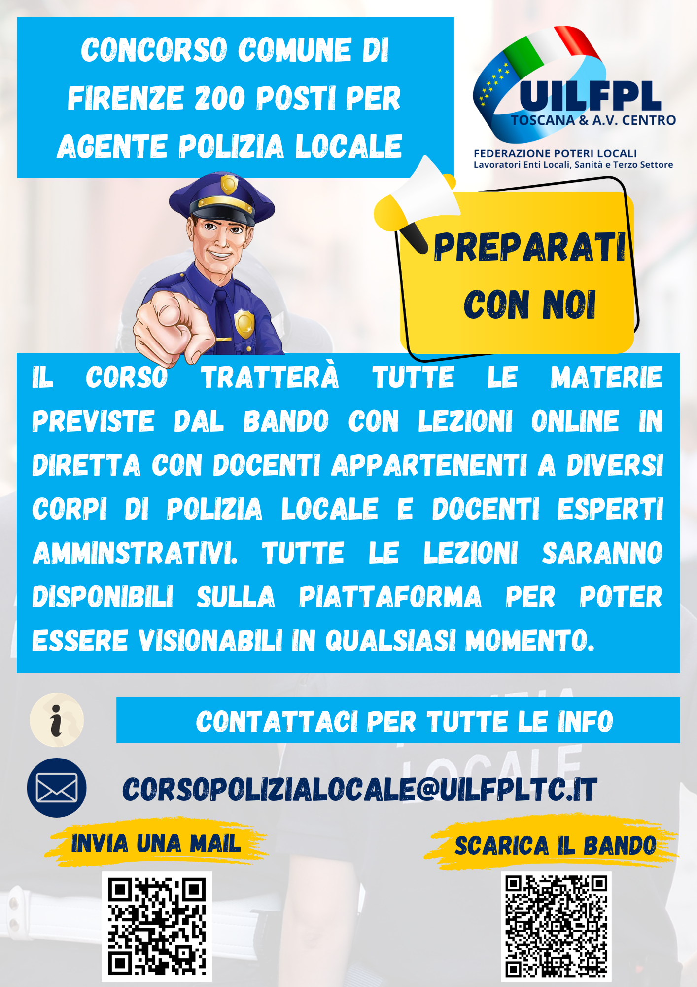 Corso Polizia Locale concorso Firenze