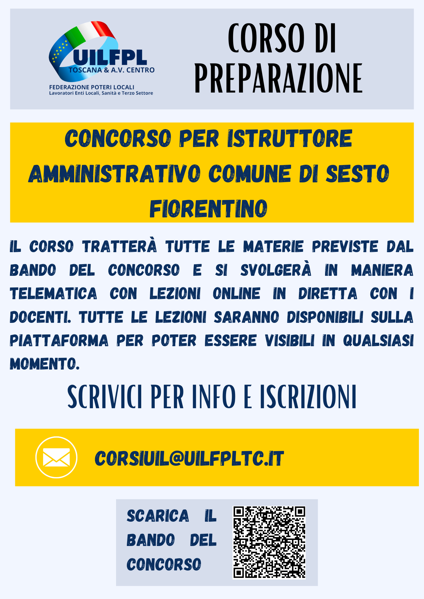 Corso di preparazione Concorso Amministrativo Sesto Fiorentino