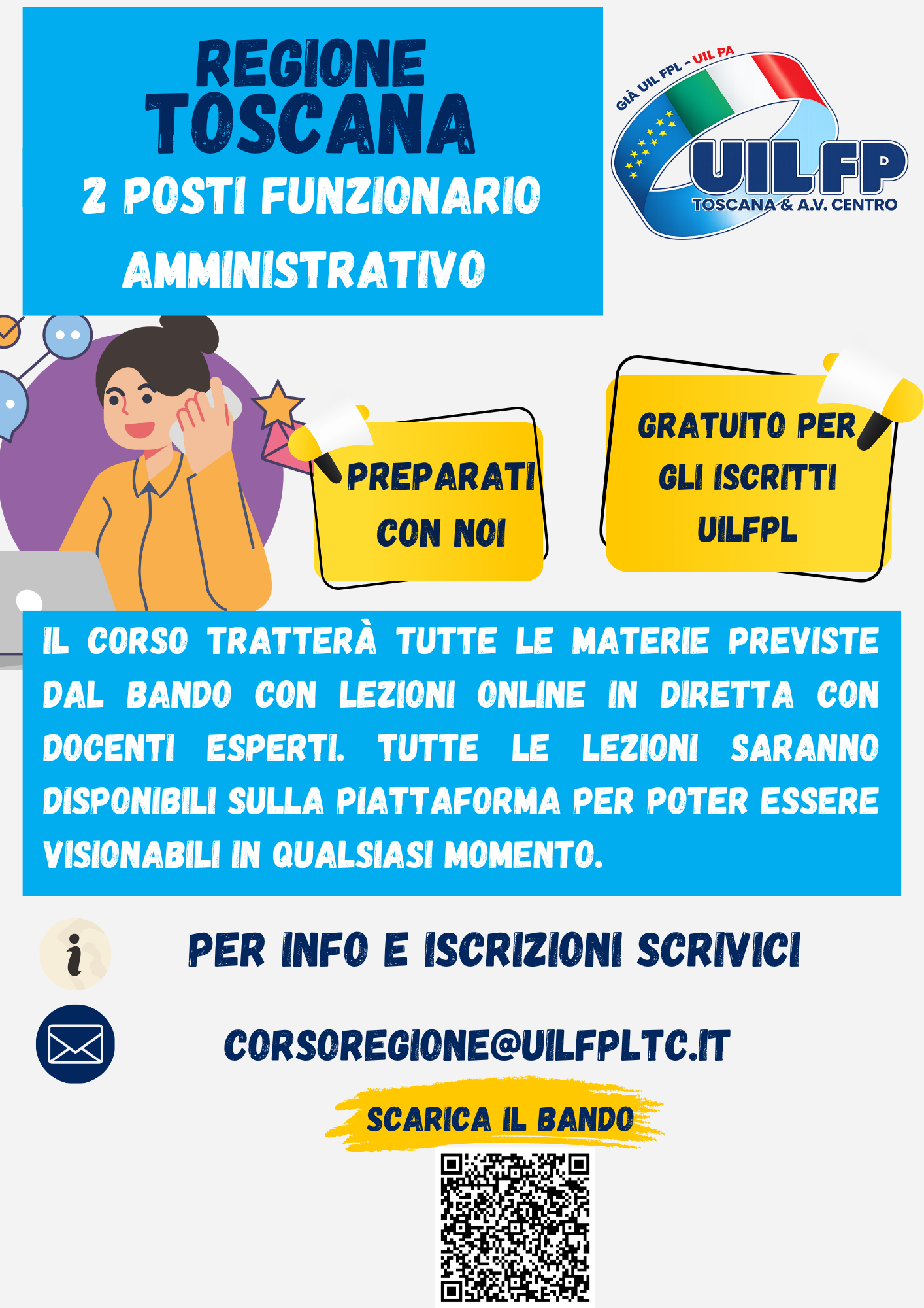 Corso di preparazione per Funzionario Amministrativo Regione Toscana